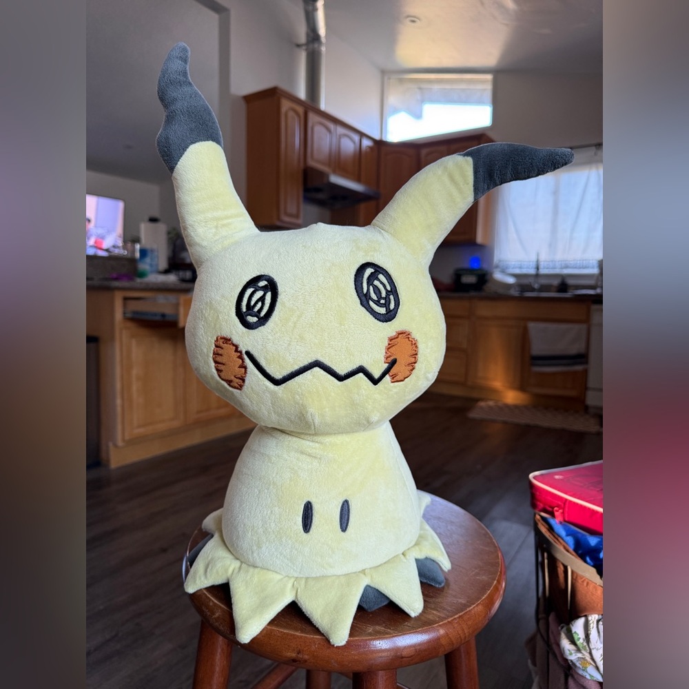 Mimikyu Build-A-Bear Gray and Yellow Plush
